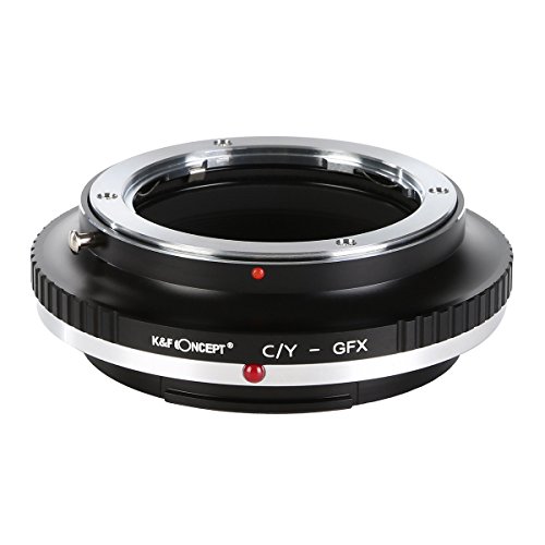 K&F CONCEPT Adaptador de Objetivo C/Y-GFX, Adaptador Manual de Lente Contax y Yashica, Anillo Adaptador de Montura Lente Compatible con Fujifilm Fuji GFX Series