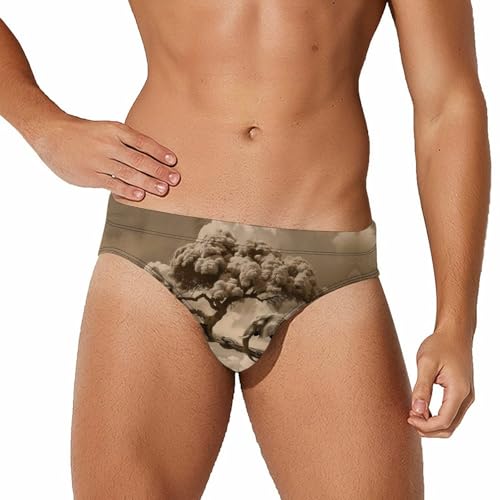 Elephant Tree Mens Swim Briefs Quick Dry Swim Trunk Bikini Underwear Swimsuit S