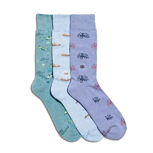 Image of Conscious Step Women's Fair Trade Organic Cotton Crew Socks | 3 Pack | Every Pair Helps Support our Humanitarian Partners