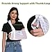Ledhlth White Arm Sling for Broken Arm Torn Rotator Cuff Shoulder Elbow Wrist Injury Mesh Adults Support Brace for Men and Women (White)