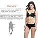 Women's Crotchless Briefs Invisible Seamless Hipster Underpants Bikini Lace Panties Black