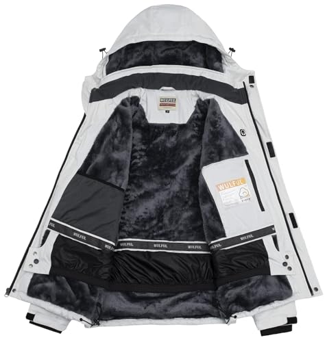 WULFUL Men's Waterproof Winter Ski Jacket