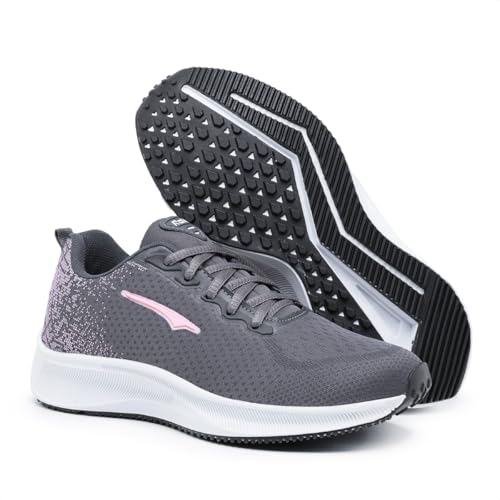 Tenis Academia Feminino Leve Macio Corrida + Relogio (Grafite, BR, Adulto, Numérico, 36)