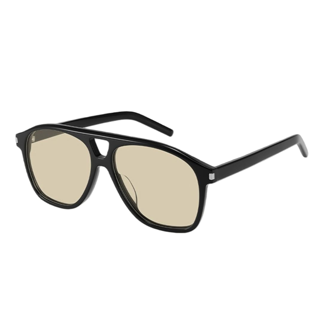Lunettes de soleil à monture large en acétate, protection UV400, style conduite tendance