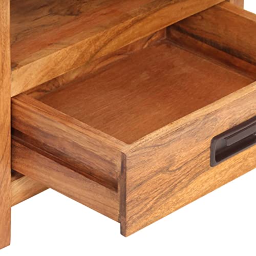 Table de chevet en acacia 40x30x60 cm pour optimiser les petits espaces