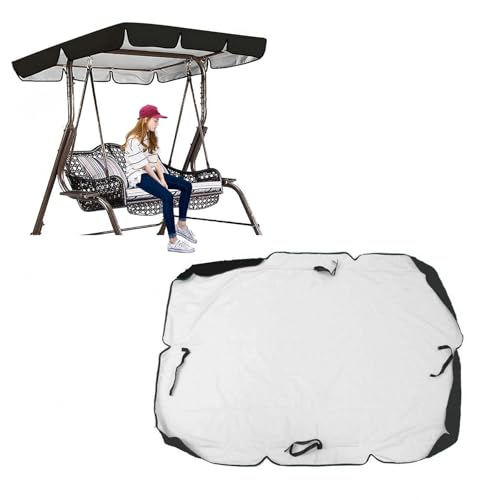 Tela Oxford Recubierta De Plata 600D Toldo Balancin De Jardin Resistente ai Viento Y ai Desgarro Toldo para Silla Columpio Al Aire Libre