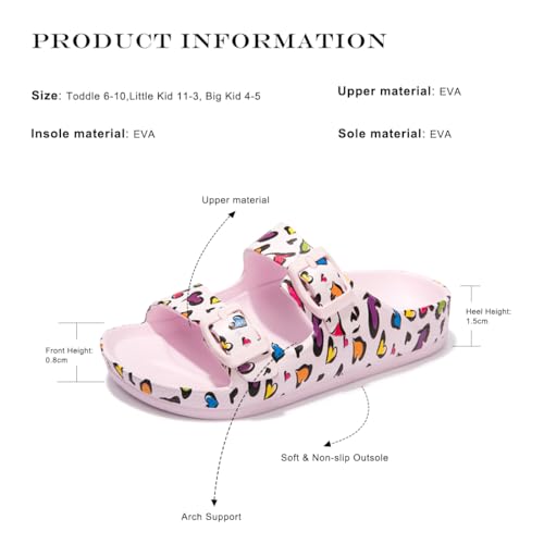 Image of FUNKYMONKEY Kids EVA Slides Waterproof Slip-on Pool Sandals for Boys Girls