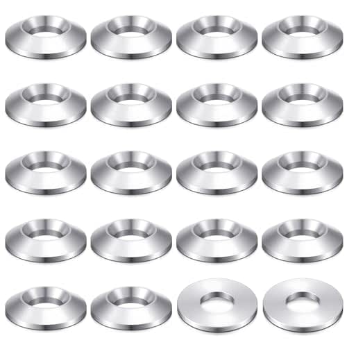 20 Pcs Aluminum Wheel Washer Replacement, 60 Degree Aluminum Wheel