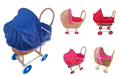 BestCare® Landau de poupée en osier sans niche Cover