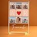 Imagen de Cristal Plaque Lámparas Personalizadas AMOR con 6 Fotos y Texto