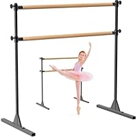SELEWARE Höhenverstellbare Ballettstange, freistehende Ballettstange, robuste Tanzstange, unterstützt Stangenbewegungen, Körperdehnung, Klimmzüge, rutschfest