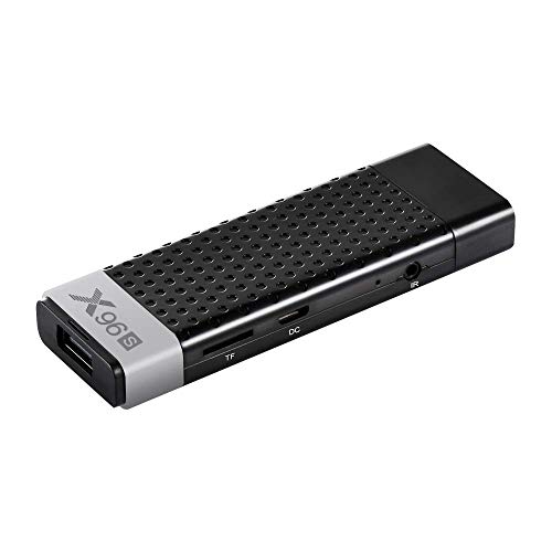 HindoTech X96S Mini PC Android 9 OS TV Box Amlogic S905Y2 DDR4 4 Go de RAM 32 Go de mémoire ROM Clé TV 5G WiFi Bluetooth 4.2 4K HD Smart Media Player avec télécommande