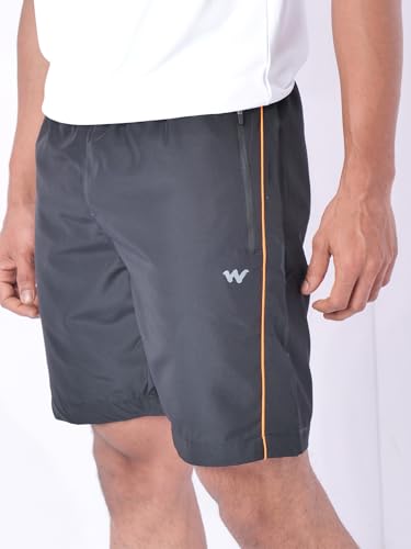 Image of Wildcraft Men's Solid Regular Fit Shorts| Mid Waist with Adjustable Drawcord