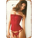 エミリー・ラタコスギホットガールセクシーセレブ&ミュージシャンレトロなブリキの金属壁装飾 寸法サイズ： 200mm X 300mm