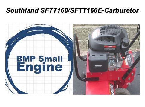 BMotorParts Carburetor Carb Assembly for Southland SFTT160 SFTT160E Front Tine Tiller