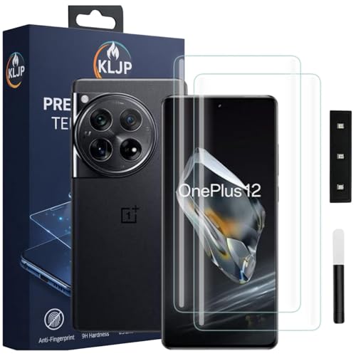 Image of Advanced HD+ UV Tempered Glass Screen Protector For OnePlus 12 (Pack of 2) Full Adhesive UV Curved Screen Protector Case Friendly HD Clarity with installation kit