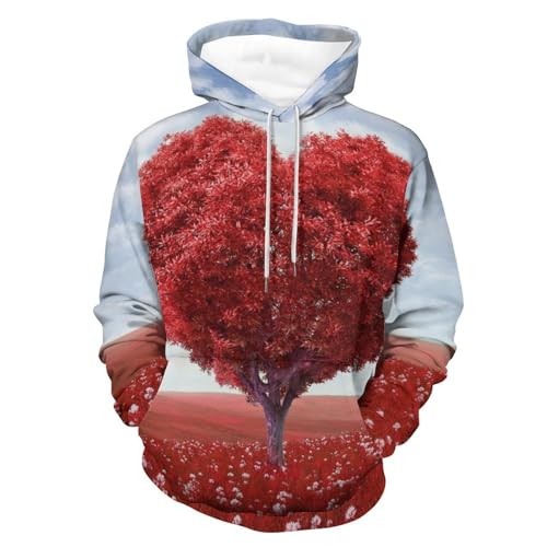 Hoodie Amour rouge : le sweat à capuche parfait pour vos moments de détente