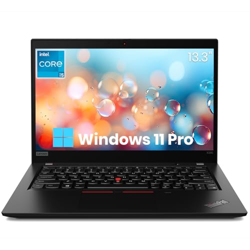 Lenovo ThinkPad X390 Business Laptop 13.3-inch FHD Display, Intel Core i5-8265U, 8GB RAM, 256GB SSD, HDMI, Wi-Fi, Fingerprint Unlock, Windows 11 Pro (Renewed)