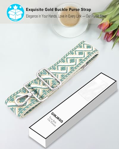 Image of Silvery Purse Straps Replacement Crossbody - Guitar Strap for Purse Crossbody