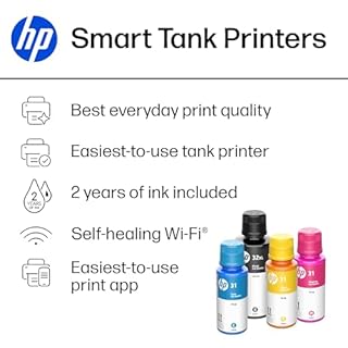 HP Smart Tank 7602 Wireless All-in-One Cartridge-Free Ink Tank Printer, up to 2 Years of Ink Included, Mobile Print, scan, Copy, fax