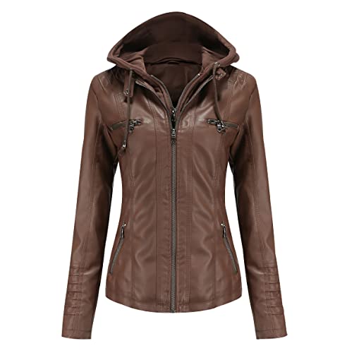 Blouson simili cuir femme idéal pour vos sorties citadines et balades automnales