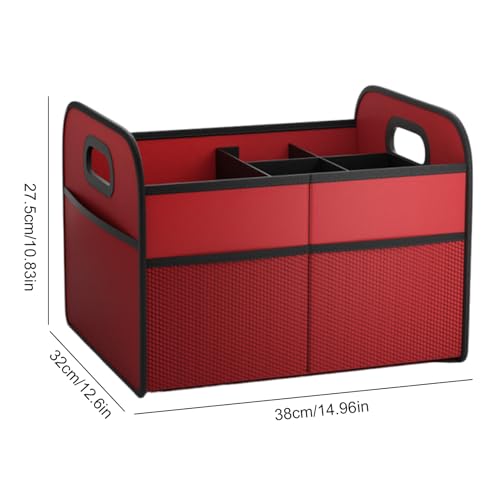 Organizador de maletero plegable, caja de 30 l con asa, resistente al agua, para pañales, frutas, aperitivos, camping, vajilla - imagen 5
