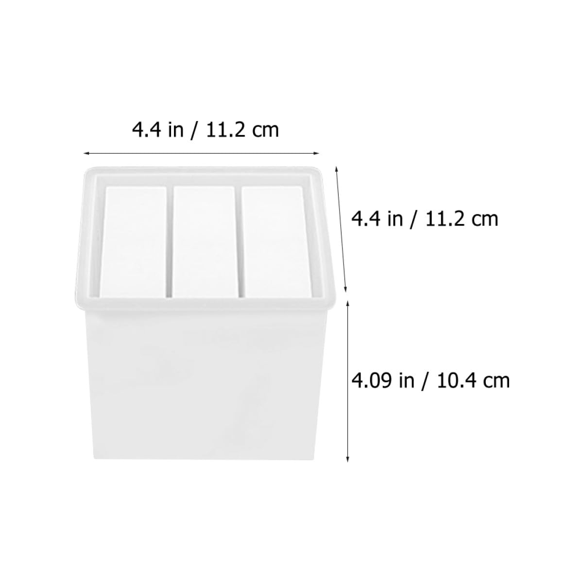Gadpiparty 2 Set Stampo Silicone per Fai da Te Modello per Scatola Organizzatrice con Silicone Resistente e Flessibile per Creazioni Artigianali e Decorazioni