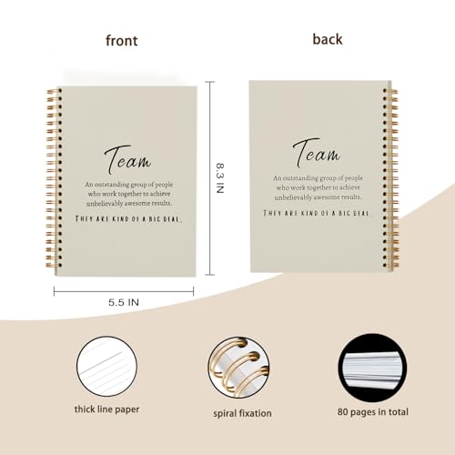 Cadeaux de reconnaissance d'équipe hold fizz carnet de notes beige - 4