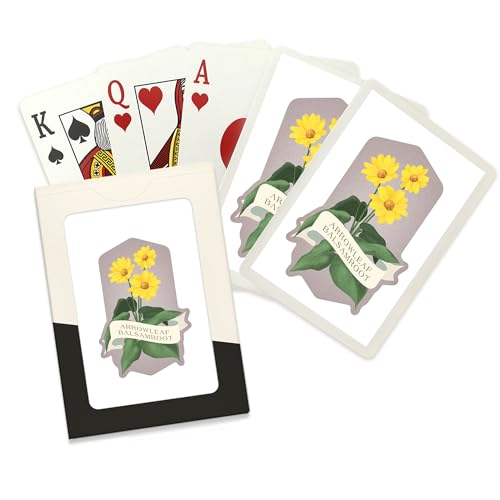 Baraja Vintage Flora Arrowleaf Balsamroot 52 cartas póker