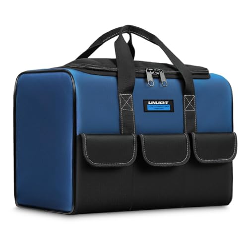 Bolsa de Ferramentas Profissional Grande Reforçada Oxford 1680d Impermeável 43×23×30cm