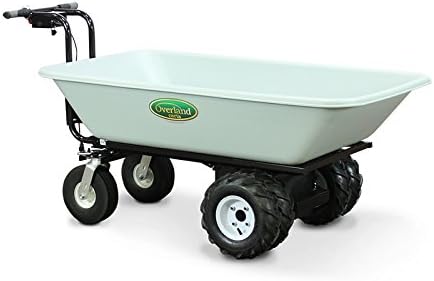 Overland Electric Powered Wagon with 9 Cubic Foot Hopper on Heavy Duty 27-Inch Chassis, 750-Pound Capacity