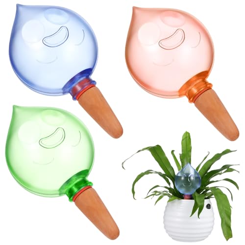 Hemoton 3 Pcs Self Watering Globes Automatic Plant Watering Devices for Indoor Plants Durable Bulbs Gardens and Bonsai