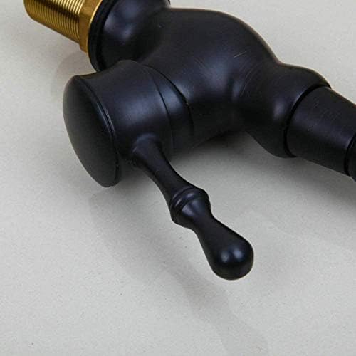 Robinets mitigeurs d'évier lavabo noir en bronze huilé pivotant - 4