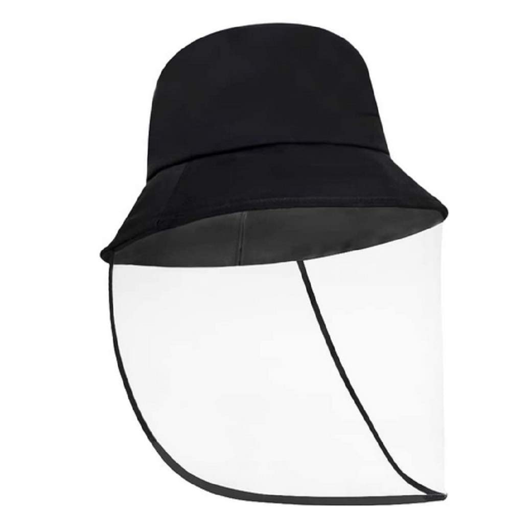 Anti Saliva Protective Hat Anti Spitting Spray Fisherman Full Face Cover Mask Dustproof Safety Sun Hat Dust Proof Black Protection Cap Non Removable