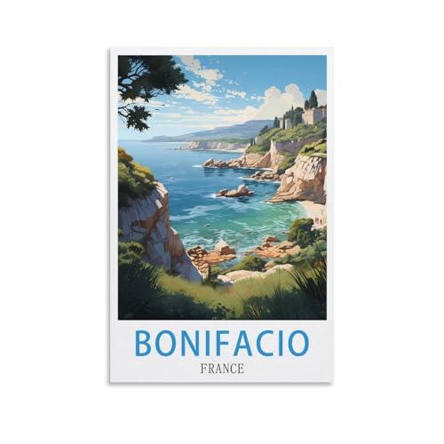 Impressions d'art mural Bonifacio sur toile premium décoration 50x75