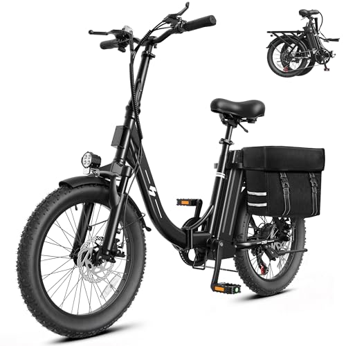 Hopepeak Z10 Foldable Electric Bike for Adults,1200W Peak Motor, 20"×3.0