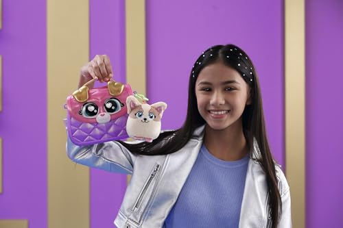 Glam Buddies OMM1523 - Bulldog Taylor, Überraschungs-Set mit Plüsch-Welpe, Handtasche und Zubehör