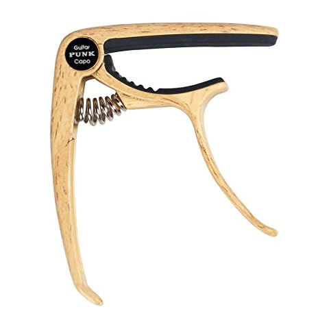 YUEKO Guitar Capo for Acoustic and Guitar Guitarra Accessories(Redwood color and Natural) (Natural) Cover