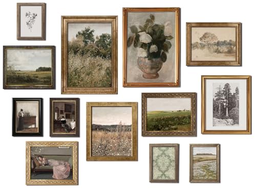 Kizbok Vintage Wall Art - Eclectic French Country Decor, Canvas