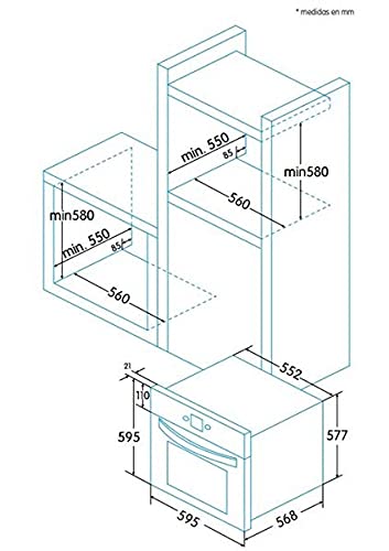 Einbau-Mikrowelle EDESA EMW-2530-IG BK 25 l – Bild 6