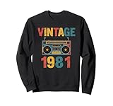 Festeggia gli anni '81 con una grafica retrò audace che combina colori vivaci invecchiati e stile nostalgico, ideale per gli appassionati di epoche del passato e tendenze della moda vintage.
