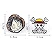 Cotrdocigh 1Pair One Piece Luffy Earring, Animación japonesa Pendientes de metal Personalidad...