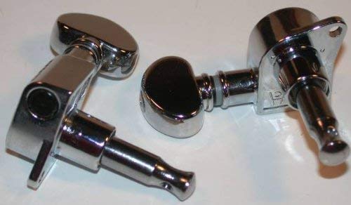 Grover 305CL6 Rotomatic-Gitarren-Stimmgerät für Linkshänder, 15,2 cm, Chrom