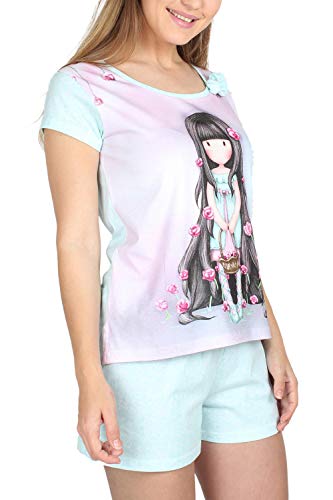 Santoro Pijama Manga Corta Rosebud para Mujer, Color Malva, Talla XS