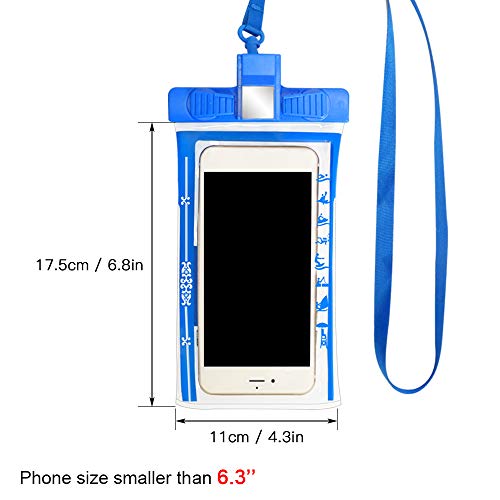 Anself 2 PCS Telefone À Prova D 'Água Bolsa de 6.3 Polegada Telefone Caso Embutido De Emergência Ap
