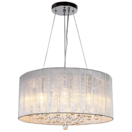 Lámpara colgante de techo LED moderna con forma de gota de lluvia de metal y pantalla de tela de cristal K9 para dormitorio, escalera, mesita de noche, cocina, pasillo, hotel, sala de estar Stabilize
