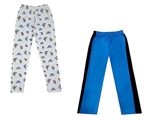 Image of indi weaves Boys and Girls Cotton Solid and Printed Pyjama /Pant /Trackpants