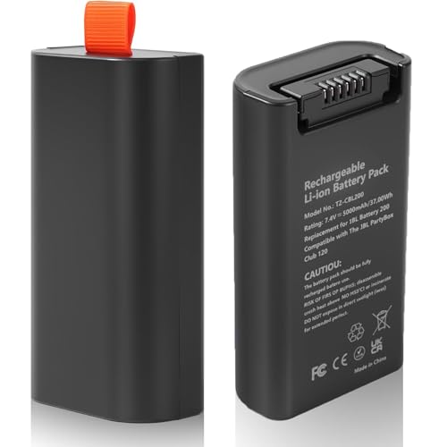 BolidTec Replacement Battery 200 Compatible with The PartyBox Club 120 Speakers 7.4V 5000mAh/37Wh
