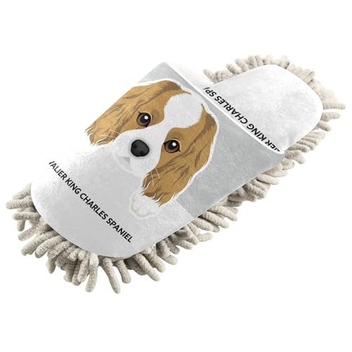 Poeticcity Mop Slippers Shoes, Unisex Cleaning House Slippers Spa Dusting Slippers M-L2