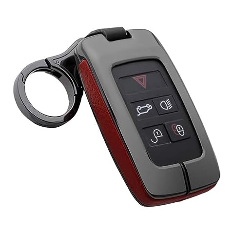 ontto Key Fob Cover Case Compatible with Land Rover Fit for Range Rover red Cover